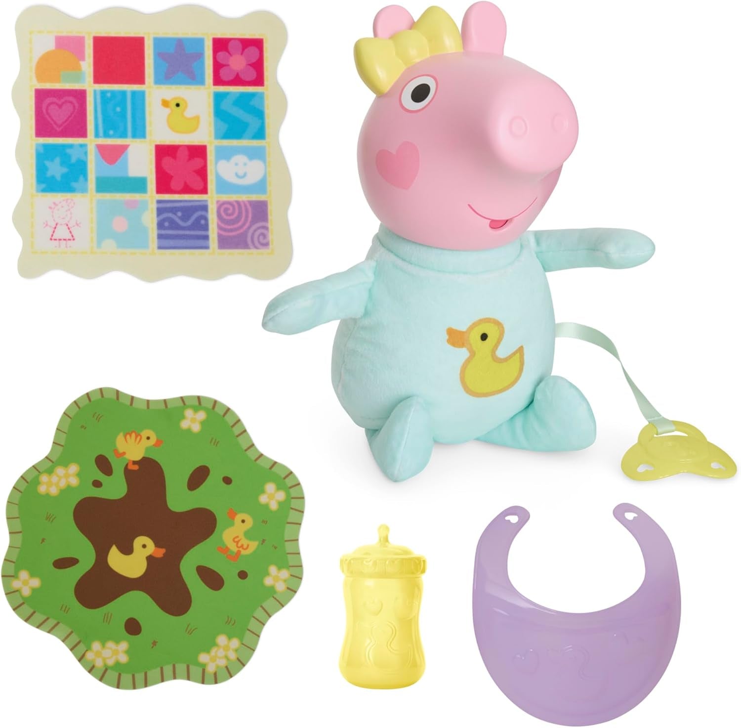 Peppa Pig 28 cm Evie Interactive Doll med 20 lyde og mange funktioner, legetøjssæt til børn fra 3 år og opefter