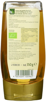 Biozentrale Økologisk akaciehonning | 350 g Økologisk honning fra hvide akacieblomster | Ideel som smørepålæg Økologisk honning til te | Alternativ til honningkagehonning (2-pak)