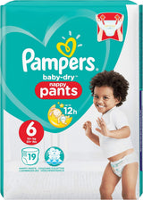 Pampers Baby-Dry bleer, str. 8, 43 bleer, fra 19 kg, Jumbo+ pakke