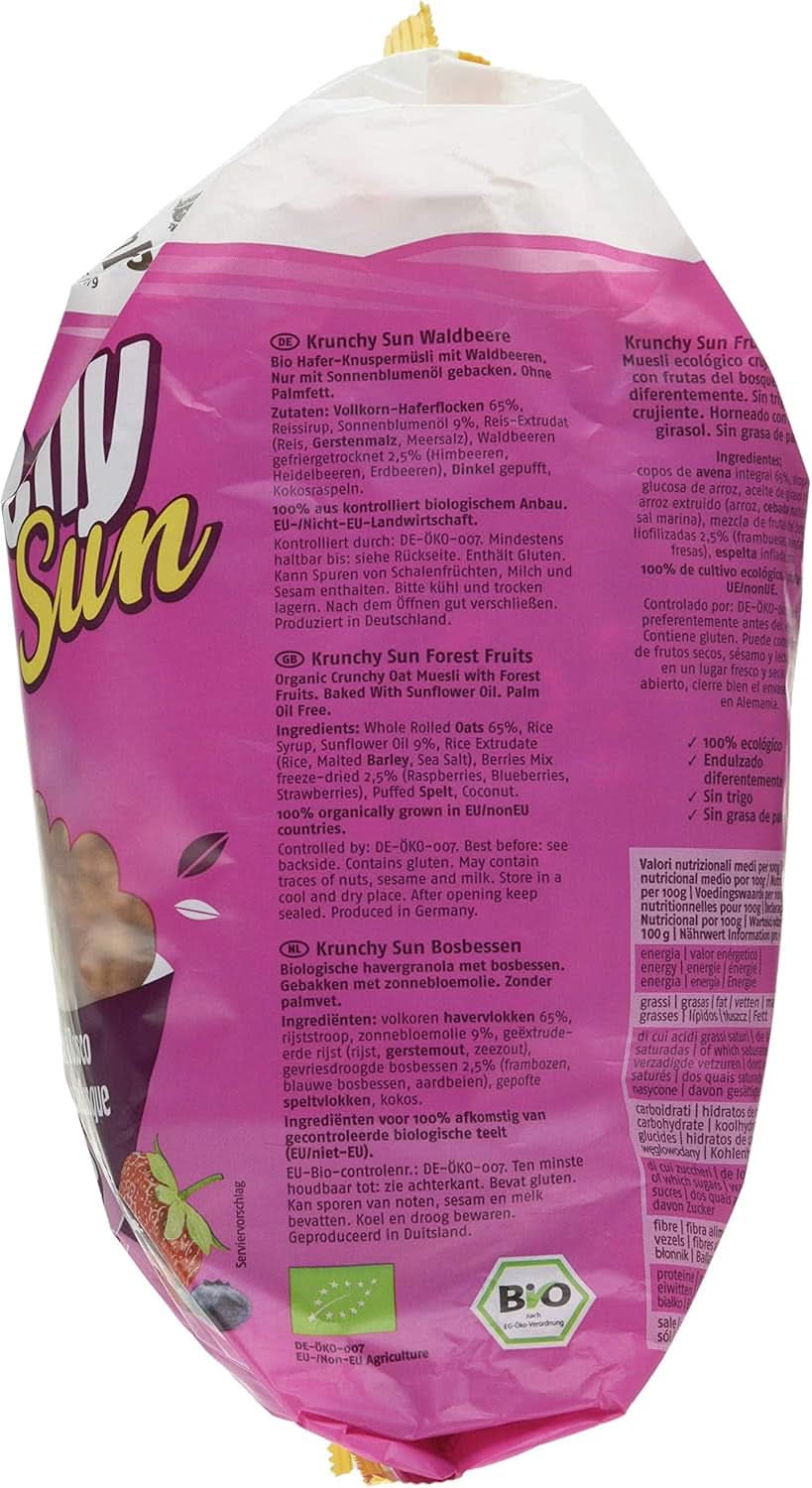 Barnhouse Müsli Krunchy Sun Fruits, 750 gram Cereal Naty Shop