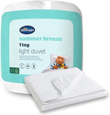 Silentnight Summer Breeze Dyne til enkeltseng, 2,5 Tog, Letvægts Sommerdyne, Ideel til varme nætter og varme soveværelser, Hypoallergen og maskinvaskbar, Enkeltseng, 200 X 135 Cm Naty Shop Dyner og dyner 1 Tog, Standard hvid enkeltseng