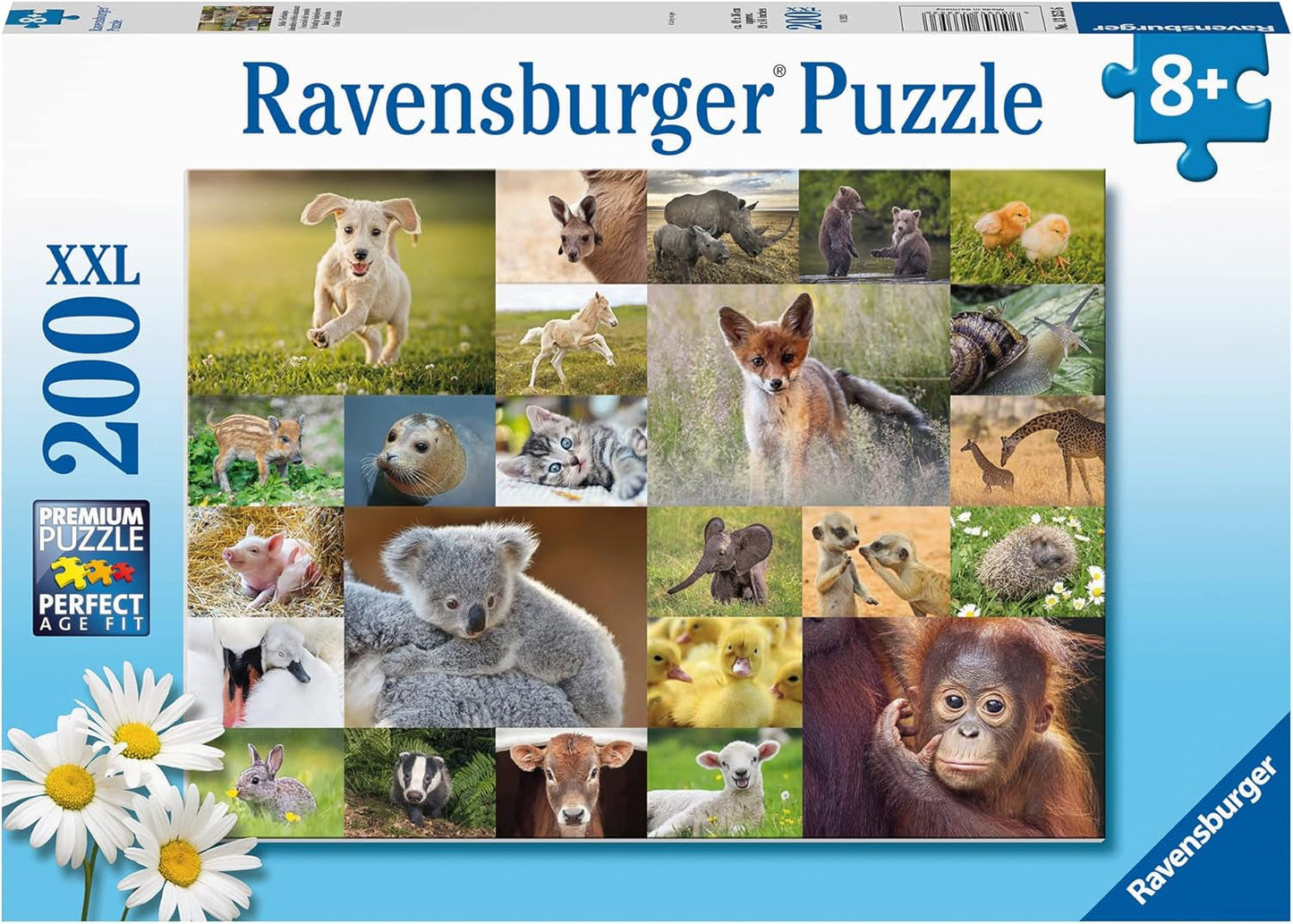 Ravensburger puslespil til børn - 13353 søde dyr til børn - 200 brikker puslespil for 8 år og ældre Naty Shop standardtitel