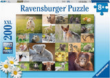Ravensburger puslespil til børn - 13353 søde dyr til børn - 200 brikker puslespil for 8 år og ældre Naty Shop standardtitel
