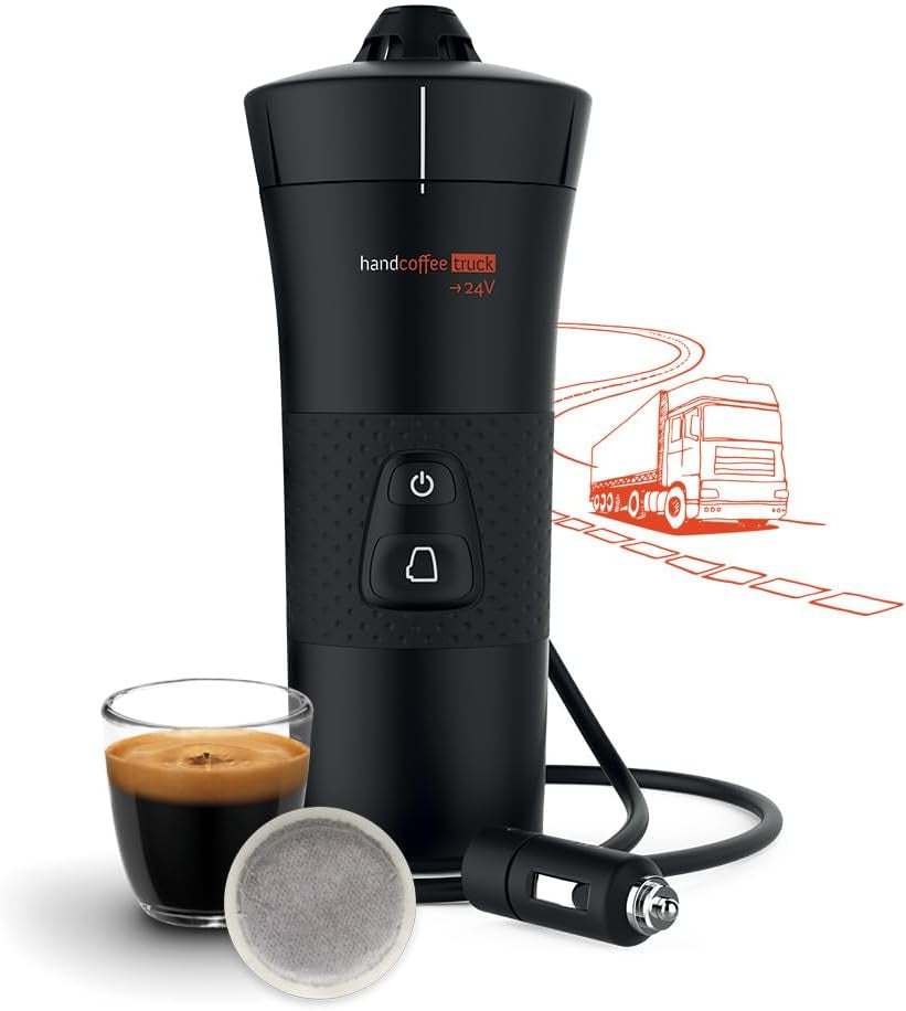 Handpresso - Håndkaffevogn 21010 | Espressomaskine med Senseo kapsler til lastbiler 24V | 24V lastbil espressomaskine, rejsekapsel espressomaskine | 24V lastbil espressomaskine til rejser