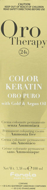 Fanola Oro Therapy Color Keratin 5.0 100ml Hårfarve Naty Shop 10 Platin blond