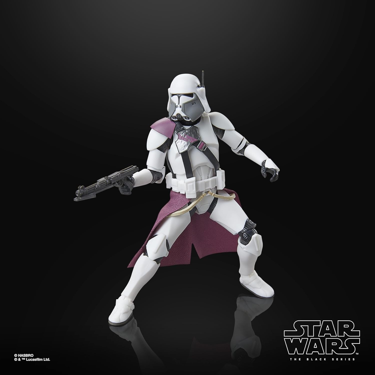 Star Wars Black Series Clone Commander Bacara, Star Wars: Ahsoka Premium samlerfigur (15 cm) Actionfigurer Naty Shop
