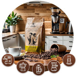 Sæt kaffebønner 2x1kg 2000g | Brasilien Mogiana | Brasilien Cerrado | Brasilien | Særlig kaffe | Frisk stegt