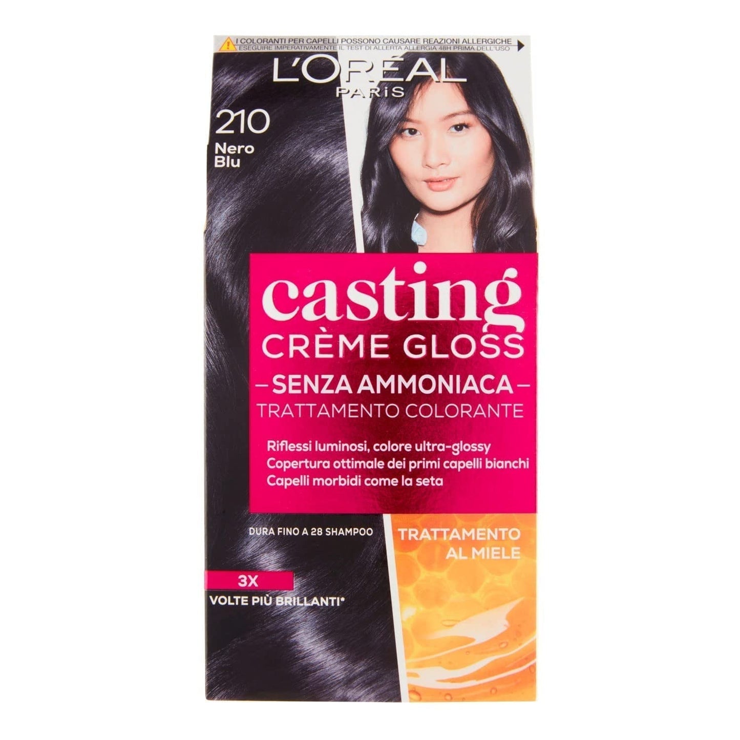 Støbning Creme Gloss Ammoniakfri Hårfarve N360 Sort kirsebær Naty Shop Hårfarve Sort Blå 210 1 stk (pakke med 1)