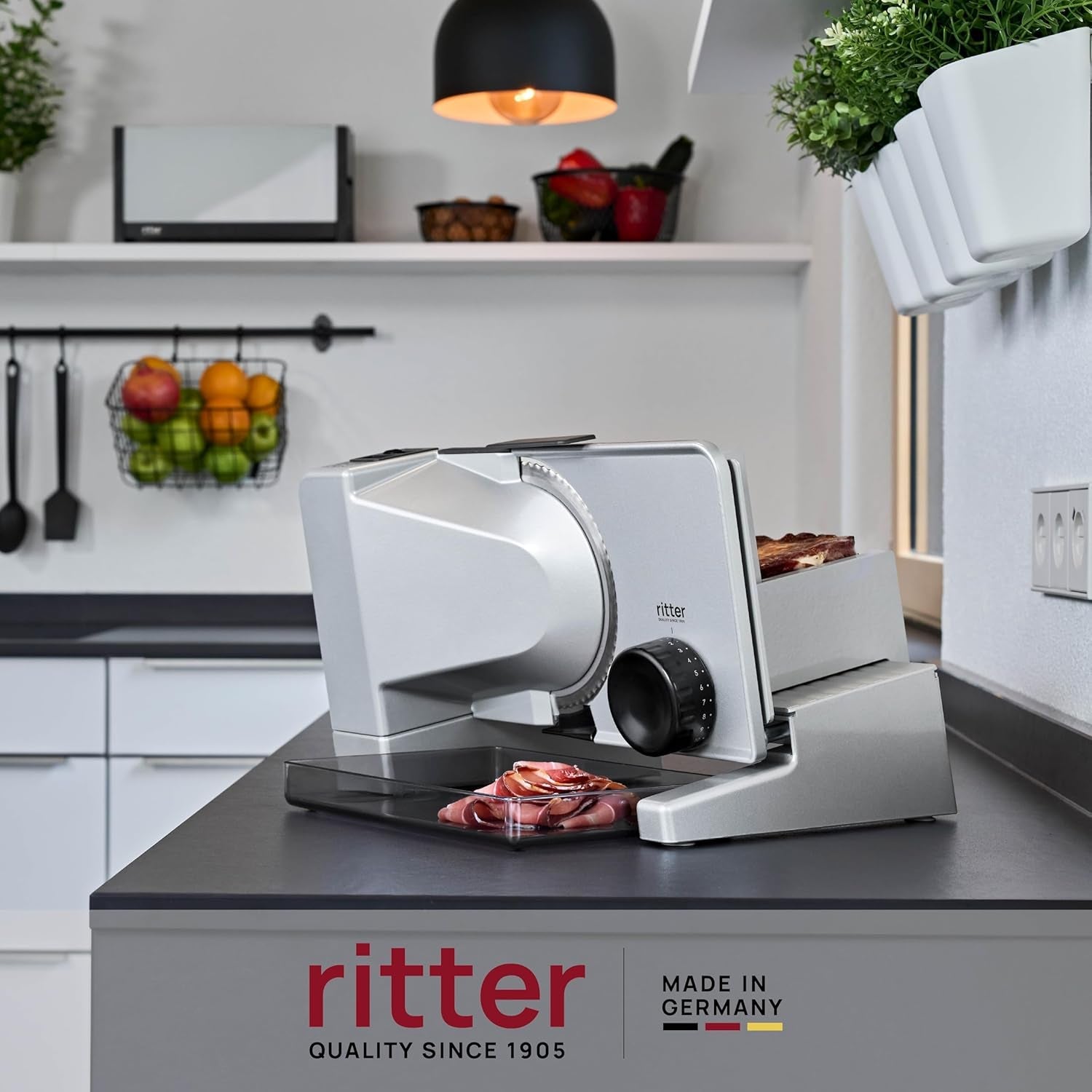 Ritter Serano 7 Duo plus Multifunktionel elektrisk skæremaskine Rasnite og pålægsmaskiner Naty Shop