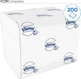Kleenex enkeltark toiletpapir 8408, 2-lags toiletpapir i bulkpakker, lavet af Fsc-certificeret papir, 36 pakker X 200 ark (7.200 ark)