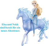 Mattel DISNEY Frosne Elsa og Nokk - Artikulerende Elsa-dukke, majestætisk Nokk-vandfigur, inspireret af den anden film, til børn fra 3 år og opefter, HLW58