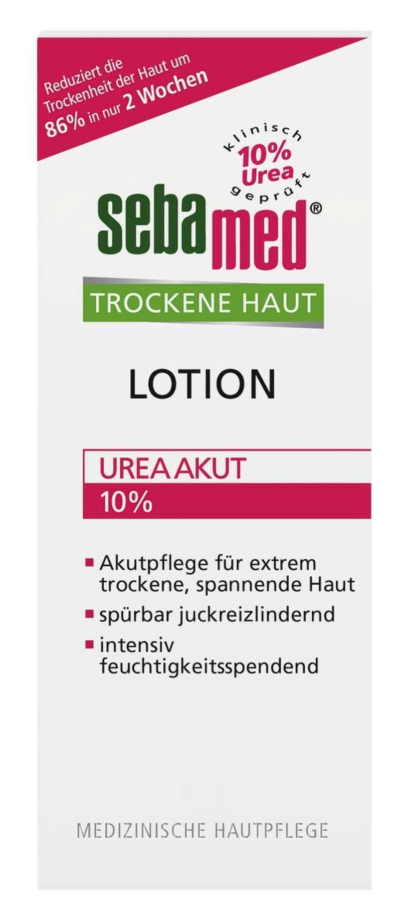 Sebamed Urea Akut, lindrer synligt følelsen af ​​spænding, ruhed og kløe, 200 ml Brusebad og bad Naty Shop
