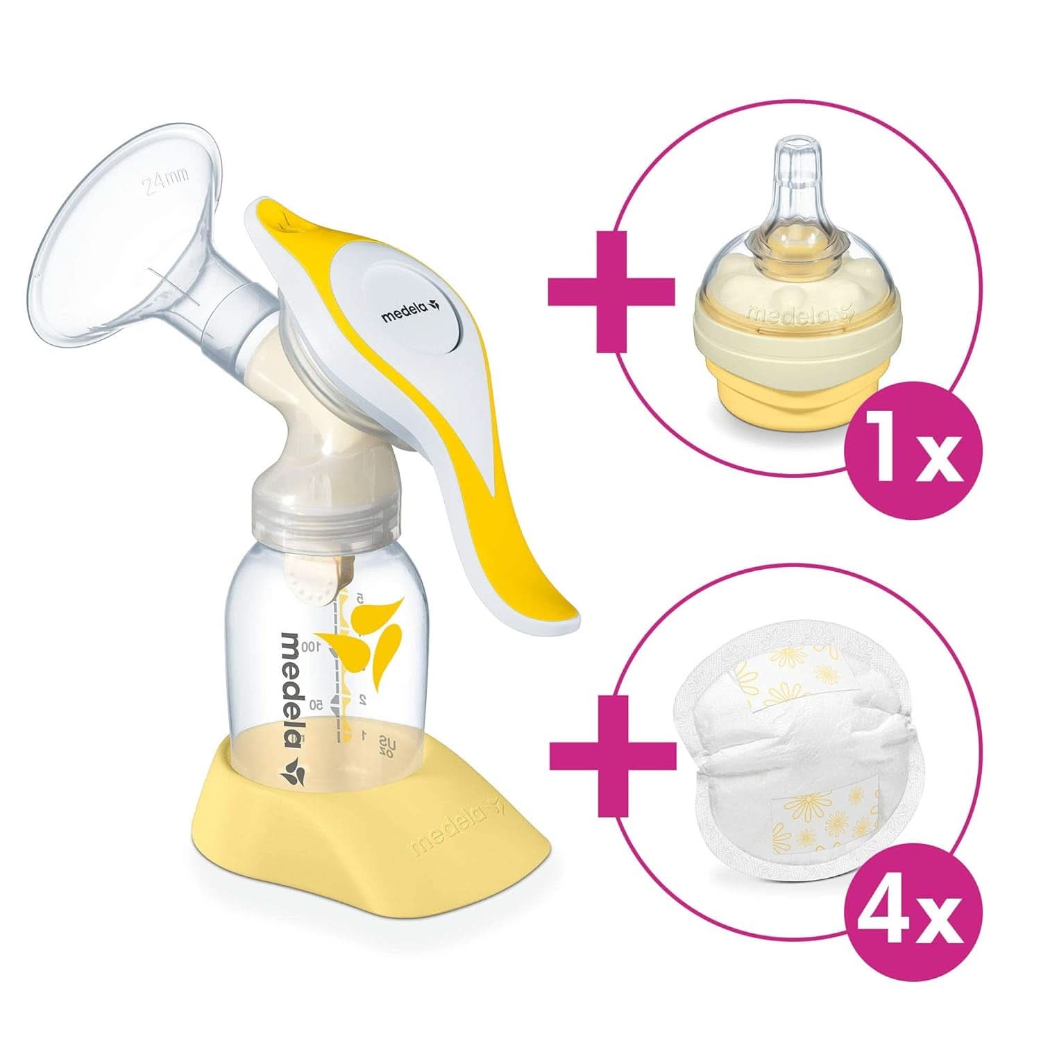 Medela Harmony Håndmælkepumpe, Mit Calma-Sauger Und Stilleinlagen Tilbehør Mad og Amning Baby Naty Shop