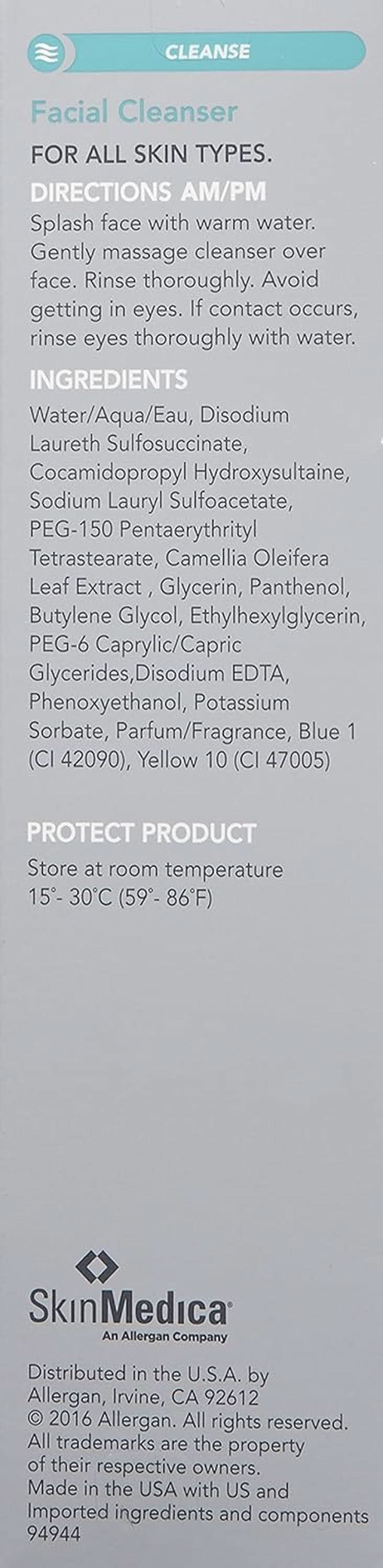 SkinMedica Facial Cleanser - renseskum til normal eller tør hud og perfekt som Naty Shop-rens
