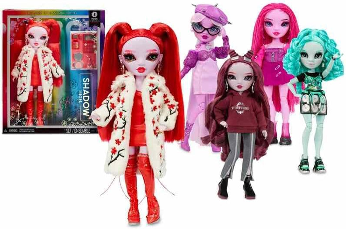Rainbow High Shadow High Series 3 - Scarlett Rose - Maroon Fashion Doll - Moderigtigt outfit og over 10 farverige legetilbehør - Ideel til 4-12-årige og samlere