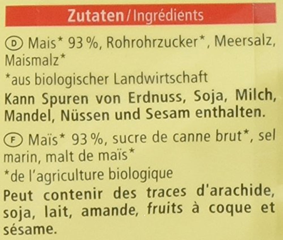 Økologiske cornflakes, glutenfri, 375 g