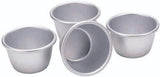 Kitchencraft mini budding forme anodiseret aluminium 7,5 cm sæt med 4 sølv bageforme og bakker Naty Shop