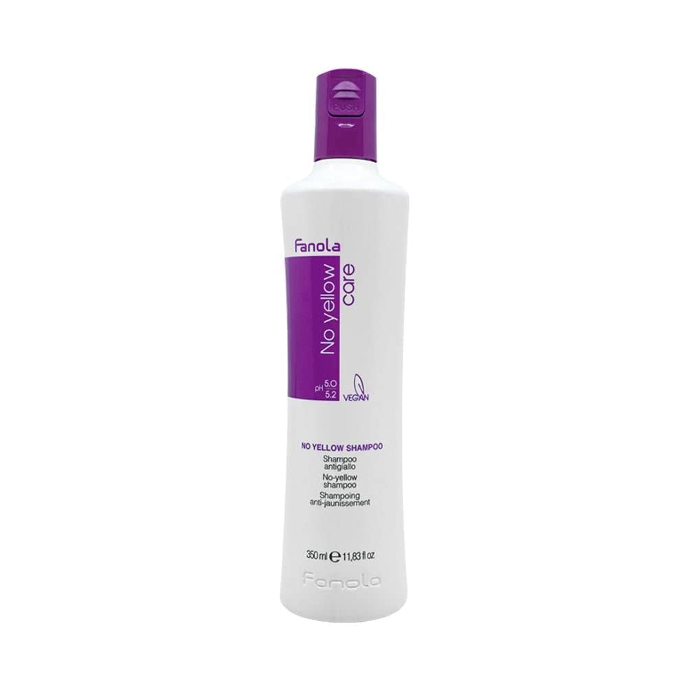 Fanola No Yellow Silver Shampoo mod farvet hår med pletter Bruser og bad Fanola 350 ml Single