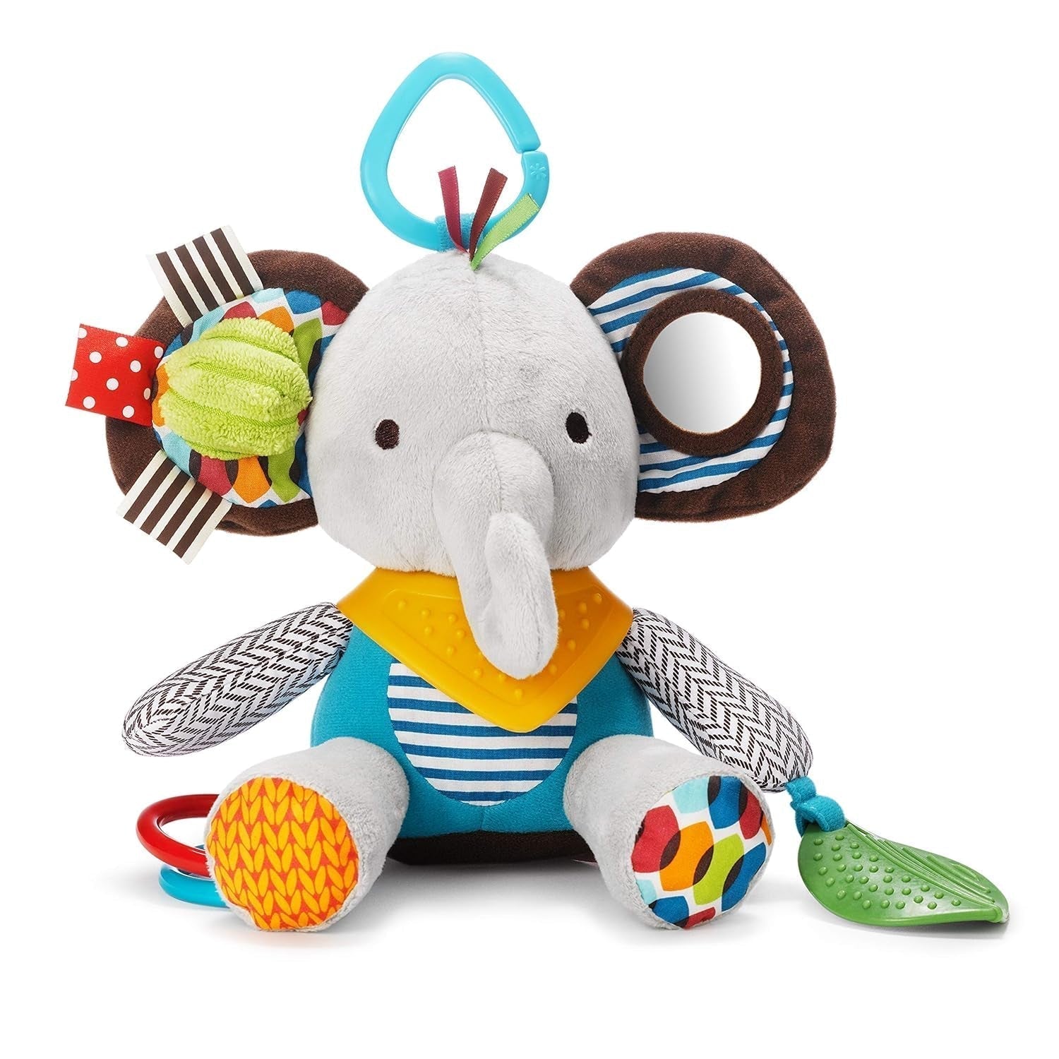 Skip Hop Bandana Buddies aktivitetslegetøj, blødt legetøj til babyer og børn, flerfarvet, elefant babylegetøj Naty Shop Elephant