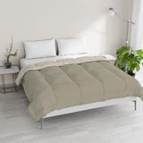 Italiensk sengetøj, vinterdyne, taupe/creme, 250X200Cm Dyner og dyner Naty Shop