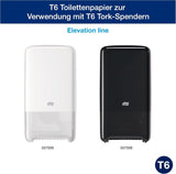 Tork 127530 avanceret kvalitet midi blødt toiletpapir til Tork T6 dobbeltrulle toiletpapir dispenser / 2-lags rivefast blødt toiletpapir 27 pakke (27 X 100 meter)