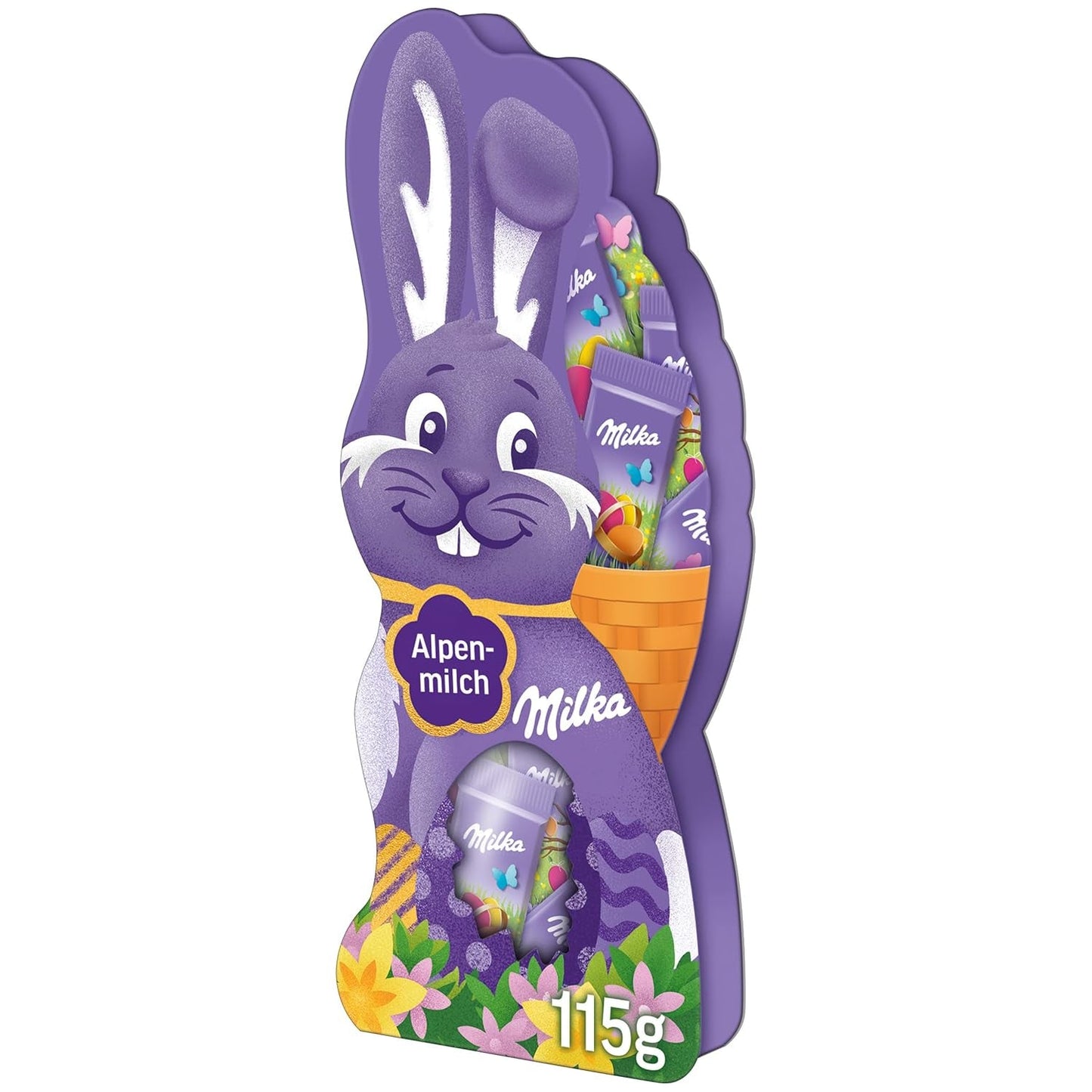 Milka Naps Smiling Bunny - Alpine Milk Easter Chokolade i en lækker gaveæske - 115g