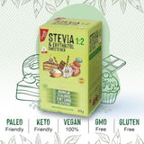 Stevia + Erythritol 1:2 Süßstoff | 204 Mytetaske 2,5 G | 100% Natürlicher Zuckerersatz - 0 Kalorien - 0 Glykämischer Index - Keto Und Paleo - 0 Kohlenhydrat - Kein GVO - Castello siden 1907-510 G Sweeteners Naty Shop