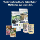 Bozita Mousse MSC Salmon - 12 x 85 g våd kattefoder med en fin konsistens af mousse og laks - kornfri opskrift, uden tilsat sukker eller farver - med postbiotika til at understøtte tarmfloraen