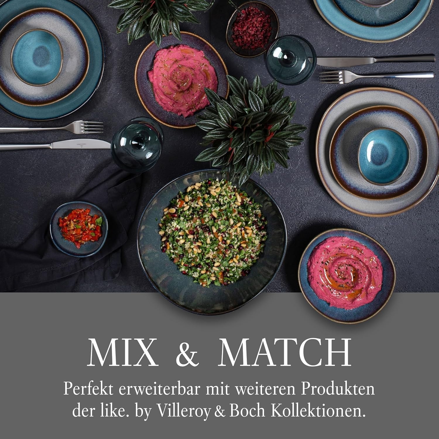 Lave beige morgenmadssæt fra Villeroy & Boch, 6 stk