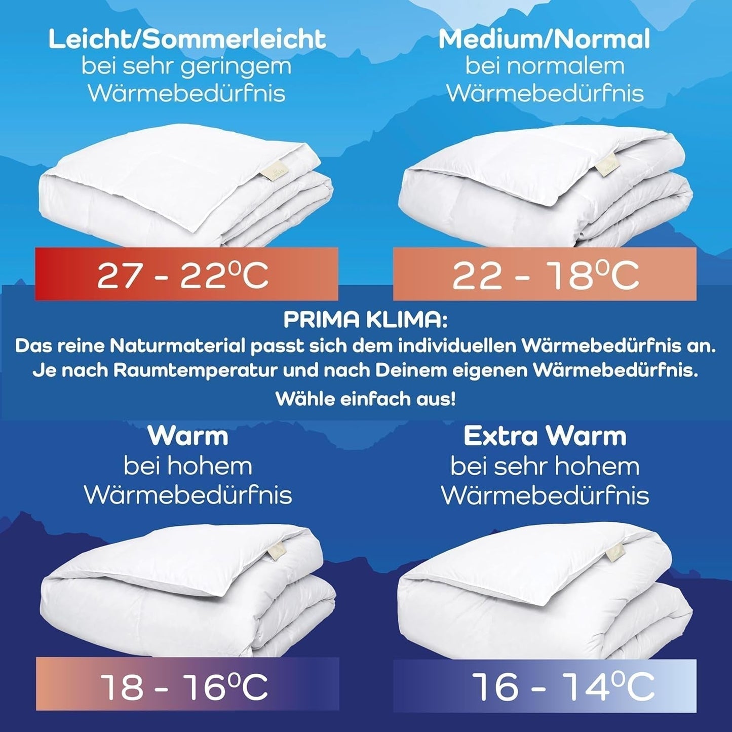 Allnights - Let komfortdyne 135X200 100% nye fjer og dun, velegnet til allergikere, vaskbar op til 60°C, fremstillet i Tyskland Dyner og dyner Naty Shop