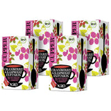 4Er Pack CUPPER Økologisk frugtte "Tranebær- og hindbærinfusion", 4X20 ikke-hvide teposer, økologisk, fairtrade