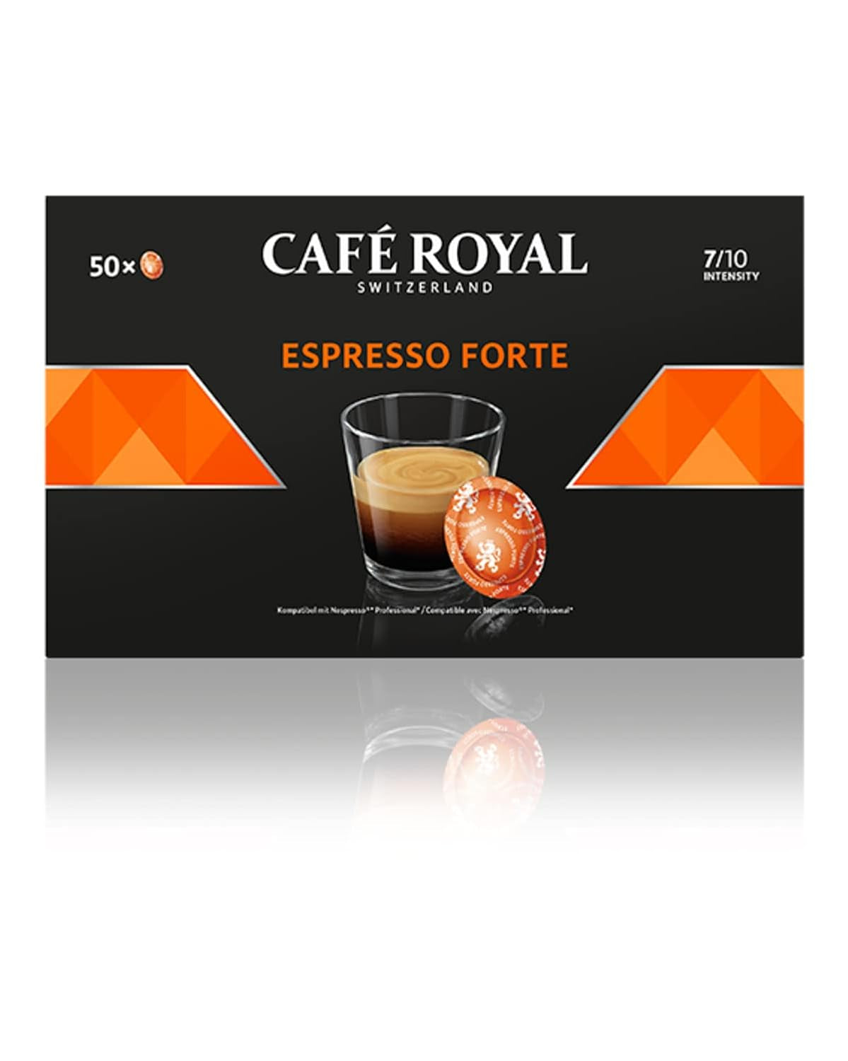 Espresso Forte 50 Pads til professionel Nespresso Machine - 7/10 Intensity - UTZ-zertifiziert & Espresso Decaffeinato 50 Pads til professionel Nespresso Machine - 7/10 Intensity