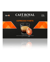 Espresso Forte 50 Pads til professionel Nespresso Machine - 7/10 Intensity - UTZ-zertifiziert & Espresso Decaffeinato 50 Pads til professionel Nespresso Machine - 7/10 Intensity