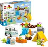 LEGO 10997 DUPLO Disney Mickey and Friends Camping Adventure Sæt med autocamper, kano og tusindfryd andefigur, byggelegetøjsgave til småbørn 2+ år, piger og drenge byggesæt Beuche den LEGO-Store Singur
