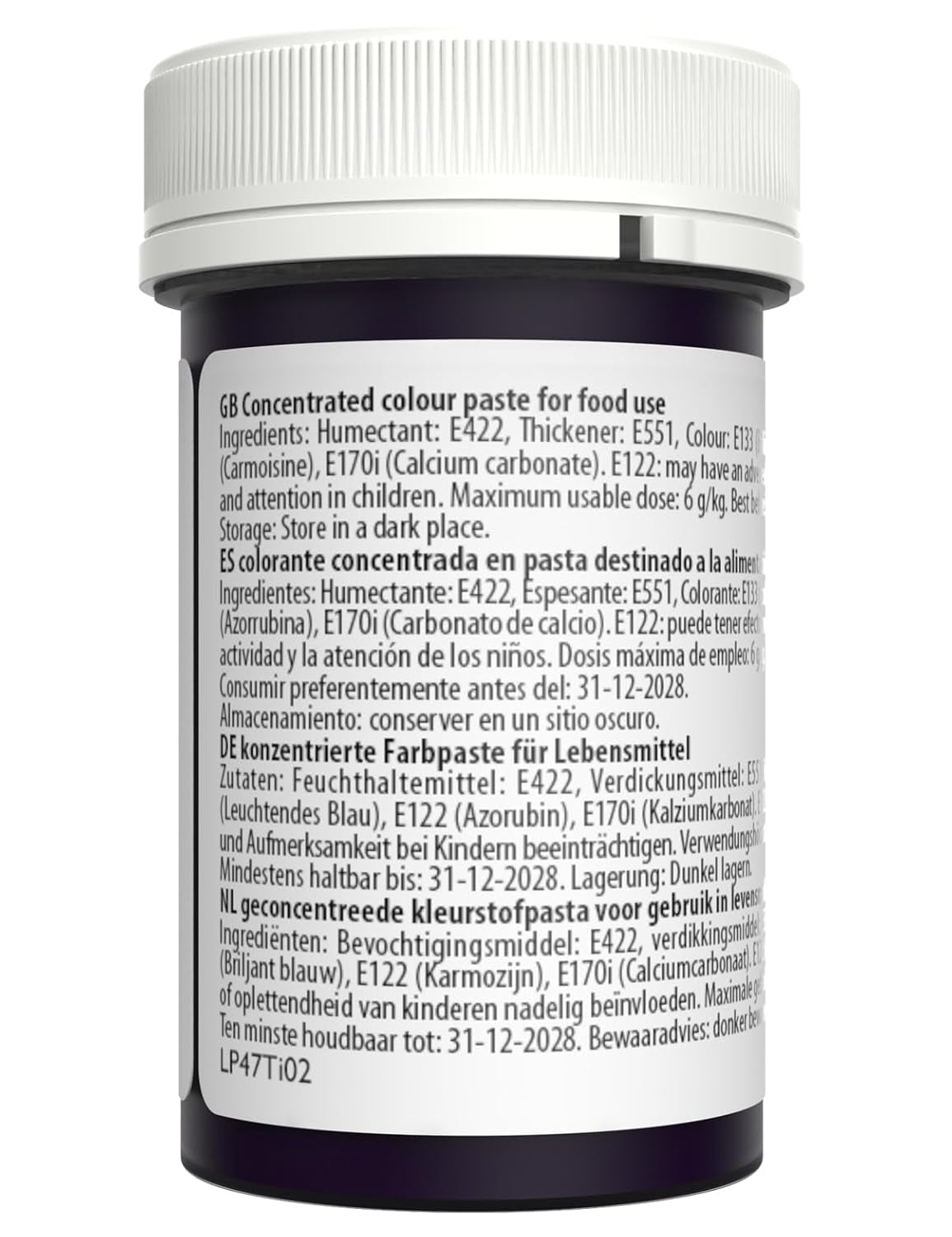 Sugarflair madfarve til pasta, pastel lilla farve, madfarve til pasta, fondant og marcipan, spektrale koncentrerede farver - 25g