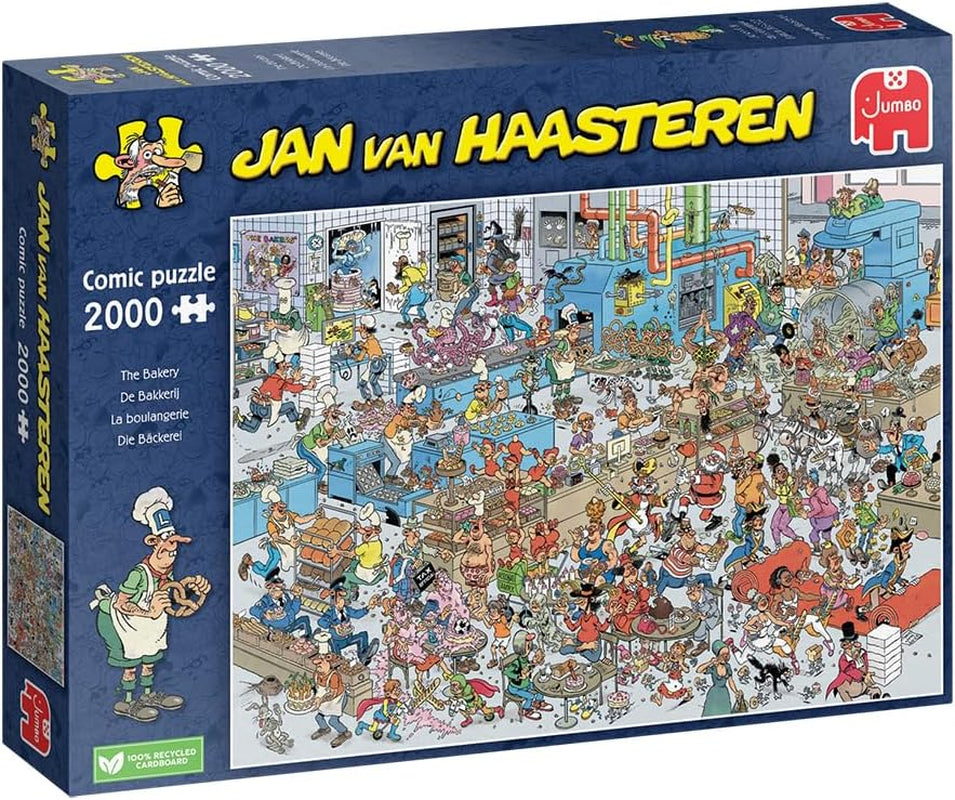 Jan Van Haasteren, The Bakery, puslespil 2000 brikker for voksne Puslespil Naty Shop Standardtitel