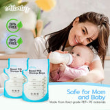Edibaby, Tasker til modermælk, 100 stk., Steriliseret, uden BPA Tilbehør Mad og Amning Bebe Naty Shop