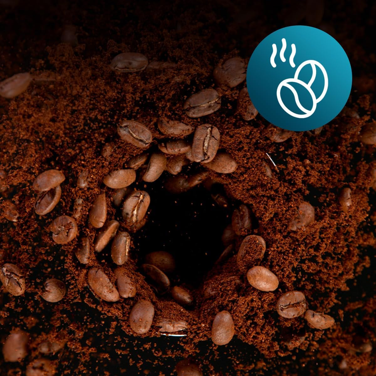 Cecotec Coffee 66 Grind & Drop Essential dryp kaffemaskine. 1086 W, Klingesliber, Op til 12 kopper, Ekstrem Aroma-teknologi, Digital, Rustfrit Stål, Auto-Sluk.