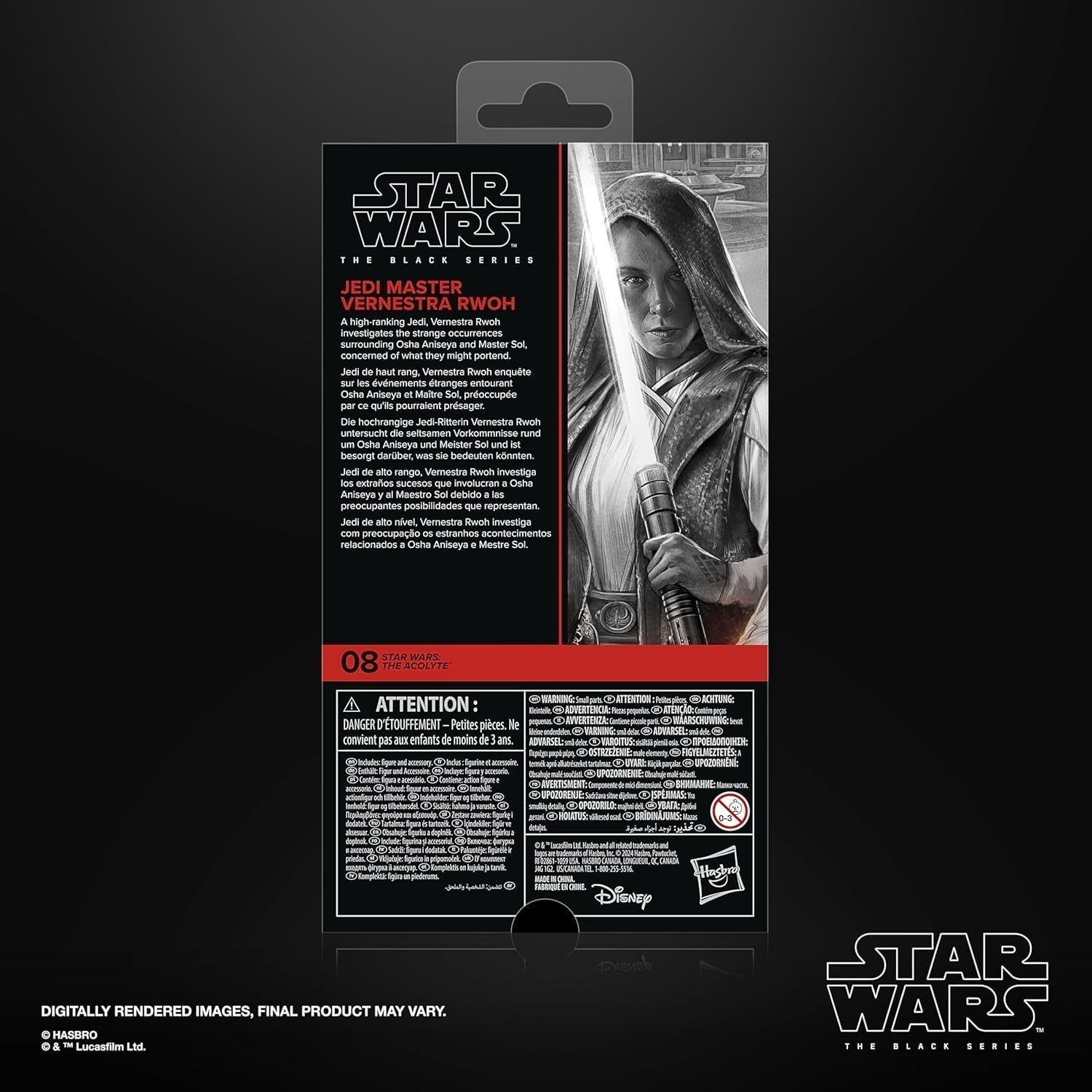 Star Wars Black Series Jedi Master Vernestra Rwoh, Acolytes Collectible Action Figur (15 Cm) Actionfigurer Naty Shop