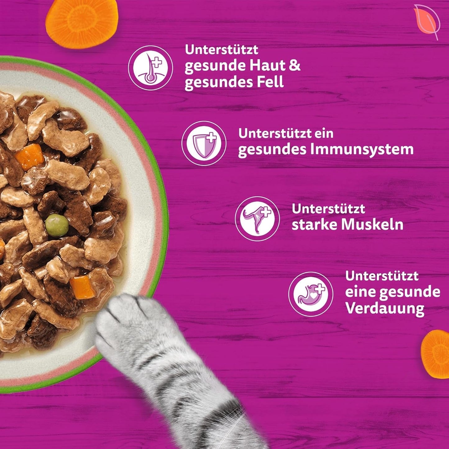 WHISKAS SMÆGENDE MIX Nassfutter i Sauce für Katzen 40 x 85g Chef's Choice