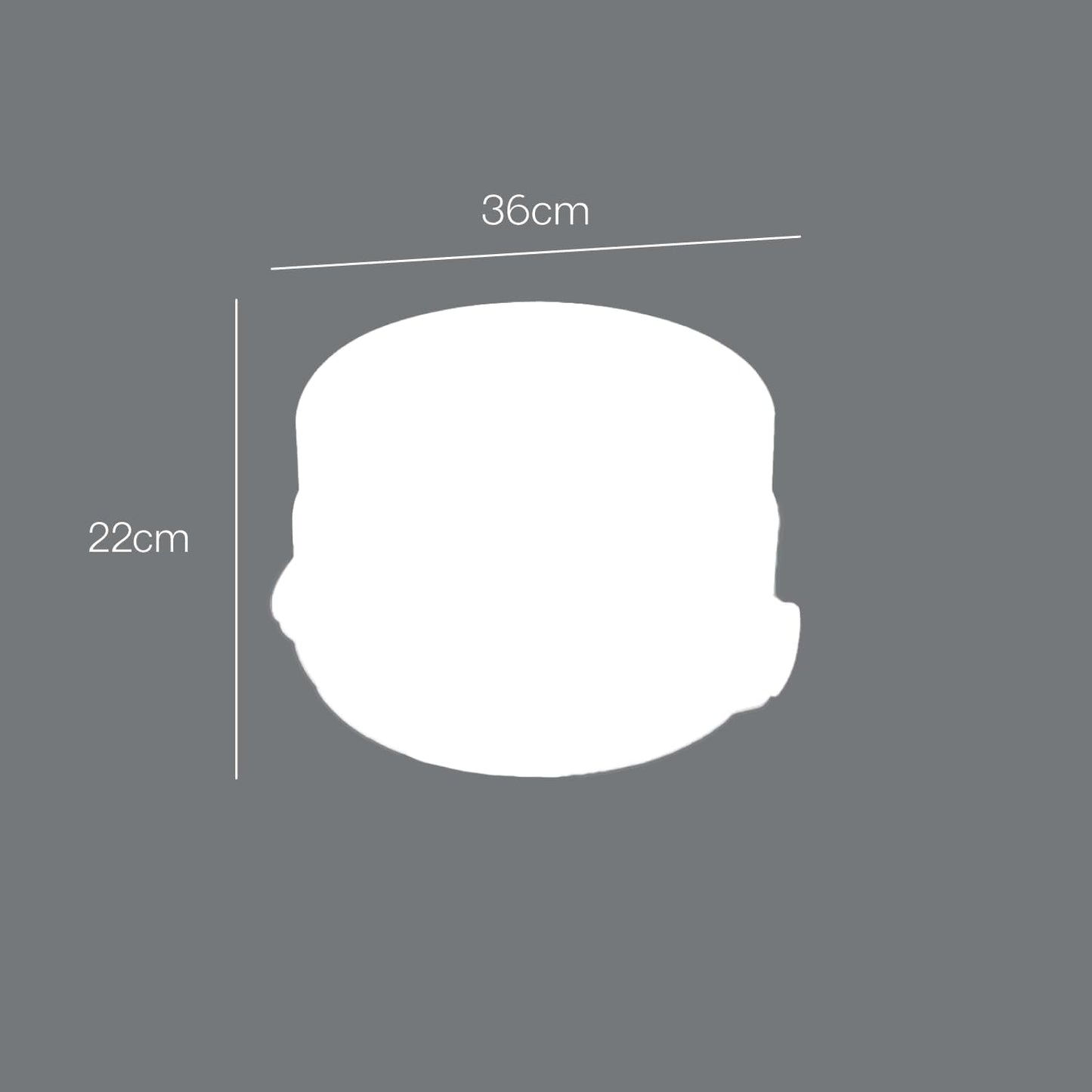 Metaltex kagebeholder, højdejusterbar, polypropylen, hvid/gennemsigtig, ⌀ 30 cm, højdejusterbar 8 og 15 cm Madopbevaringsbokse Naty Shop