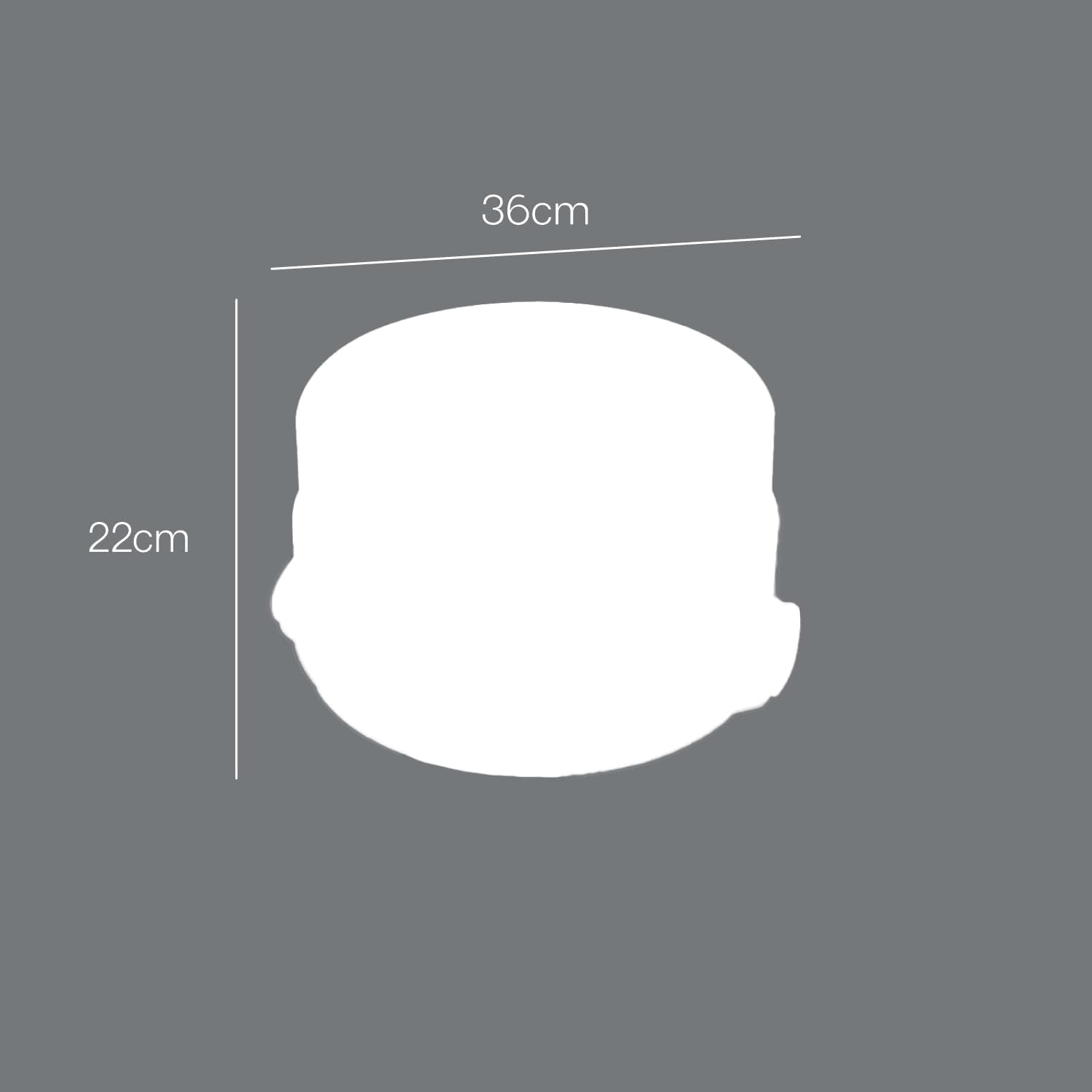 Metaltex kagebeholder, højdejusterbar, polypropylen, hvid/gennemsigtig, ⌀ 30 cm, højdejusterbar 8 og 15 cm Madopbevaringsbokse Naty Shop