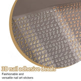 7 Blätter 3D alfabeter Nagelsticker Nagelfolie Selbstklebend Buchstaben Aufkleber Nägel Zubehör Nagelaufkleber Klebebuchstaben Aufkleber Selbst Gestalten Letter Letters Nail Art Stickers