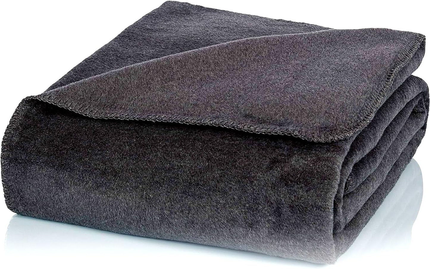 Glat hyggetæppe simpelt bordeaux rødt tæppe 130X170 cm sofa, blødt og varmt uldtæppe ekstra fluffy som et sofatæppe sofatæppe, krammetæppe hyggetæppe, plys sofa-pudetæppe, U1B senge og tæpper Glat Uni antracit