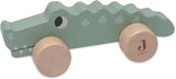 Jollein 112-001-67090 Trælegetøj på hjul, grøn Babylegetøj Naty Shop