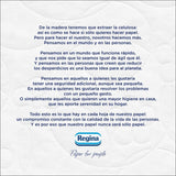 Regina Feeling - 42 ruller toiletpapir, 175 ark med tre lag, naturligt bomuldsekstrakt og delikat duft, 60% genbrugsplastikemballage, 100% Fsc-certificeret papir