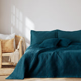 Ameliahome Sengetæppe 170X210 Cm To-sidet Sengetæppe Ultralyd Quilting Polyester Ophelia Mørkegrønne Senge og Tæpper Besuche den AmeliaHome-Store Ofelia Indigo 260X280 Cm