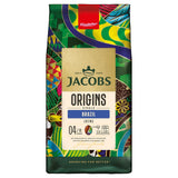 Jacobs Kaffeebohnen Origins Brazil, mild-nutsiger Geschmack aus Brasilien, geröstet i Bremen, Intensität 4/10, Kaffee ganze Bohnen, 1 kg