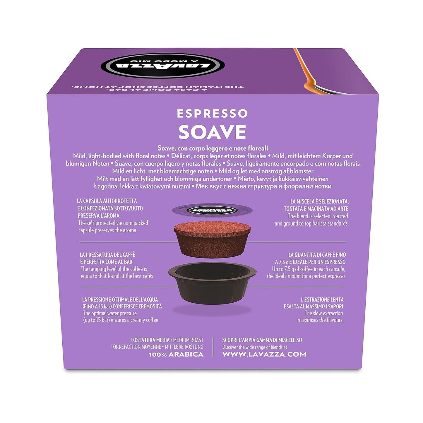 Lavazza A Modo Mio Espresso Soave, 1 x 16 kapsler (1 x 112 g)
