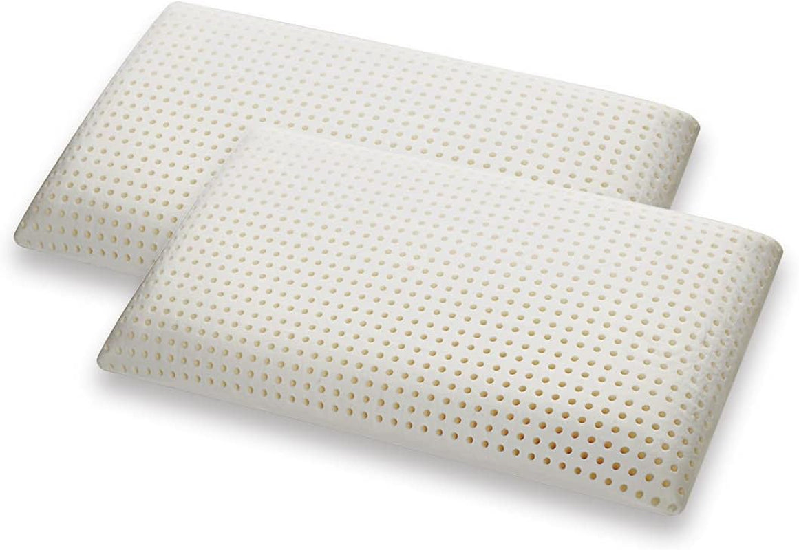 Marcapiuma Grøn Naturlig Urte Memory Foam Pude 2 stk Naty Shop Standard Puder Hvid 2X Sæbeform Par